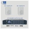 Nagłośnienie naścienne RH SOUND ST-2060BC/MP3+FM+BT + 2x BS-1040TS/W